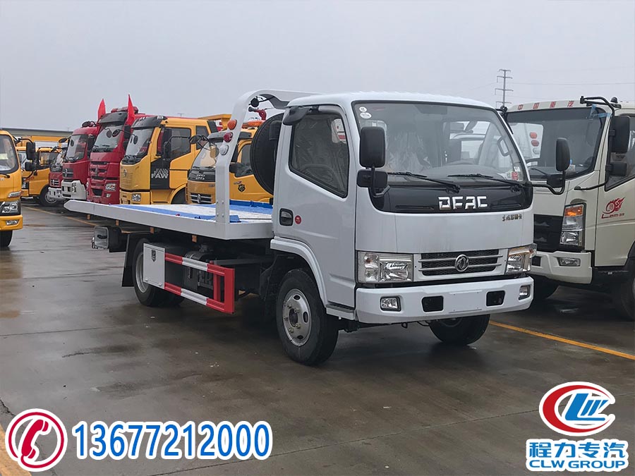 東風(fēng)多利卡藍(lán)牌一拖二清障車